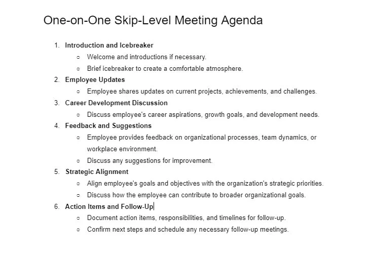 Skip Level Meeting How To Run It & Prepare It As An Employee